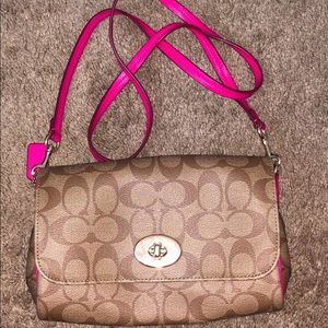 Pink and Gold Orginal Coach Bag